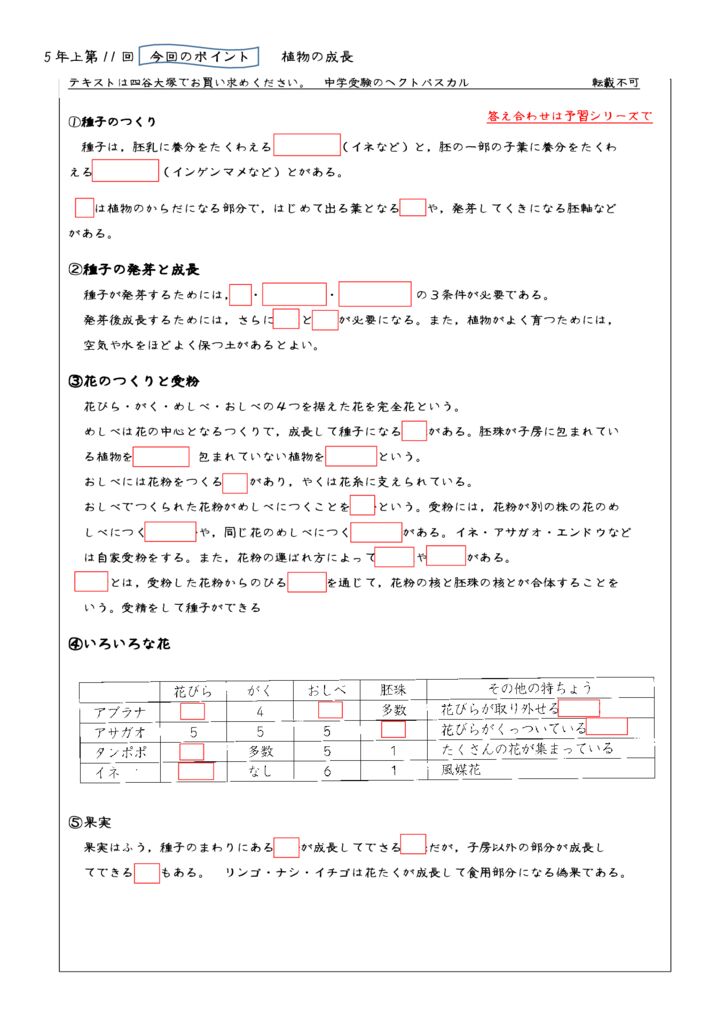 5年上第11回植物の成長のサムネイル